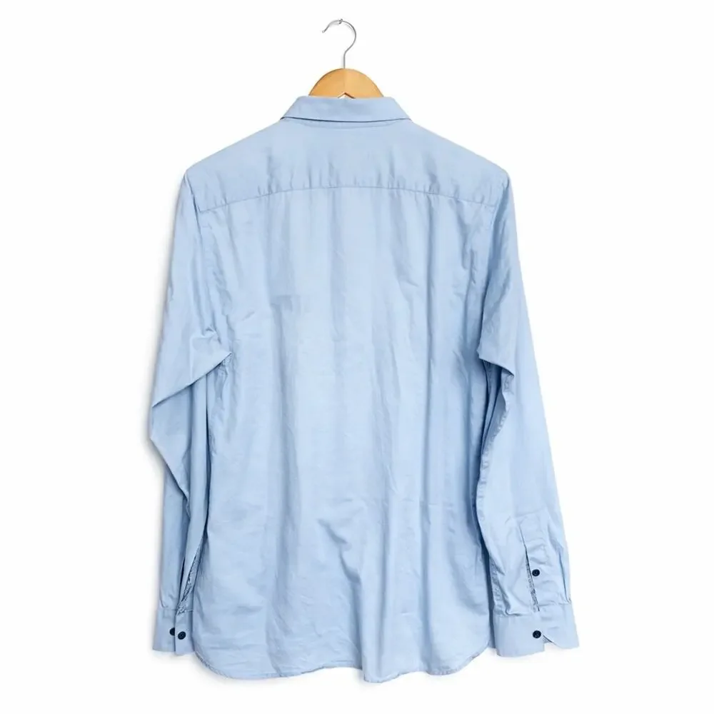 Ted Baker London Light Blue Button Down Shirt | Men’s Size 4 | Tailored Cotton